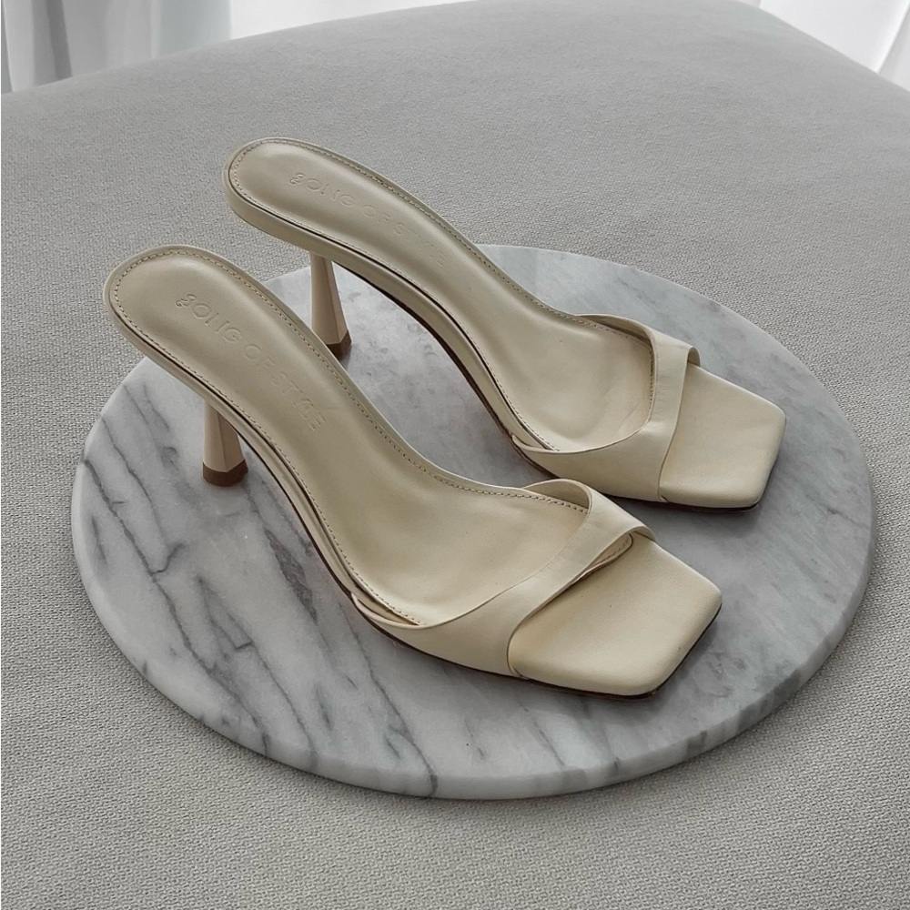 Song of Style Cream Heeled Sandals